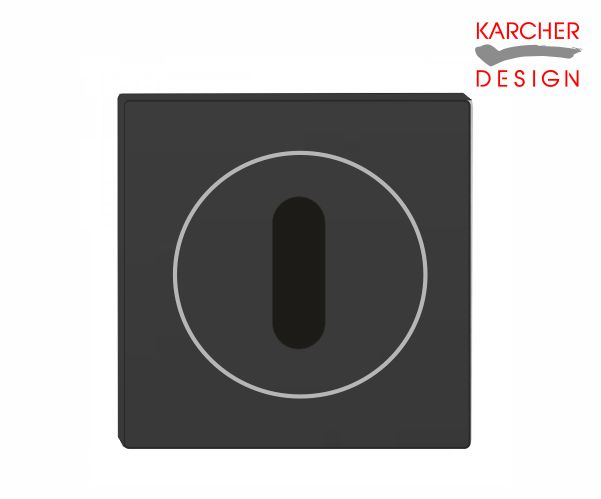 Karcher Square Key Escutcheon Cosmos Black